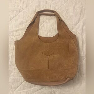 RAG & BONE Camden Suede Shopper Beige Bag